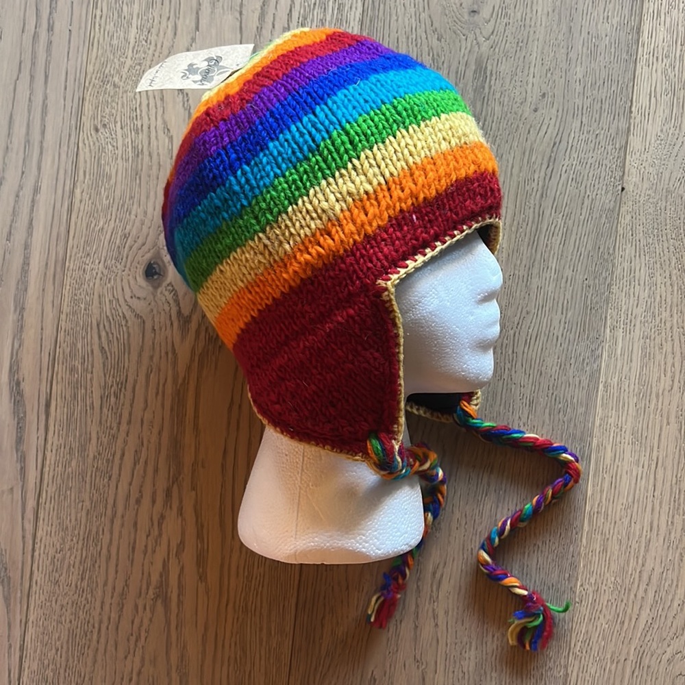 Hot Sale!!!Handmade Rainbow π hat - Picture 3 of 16